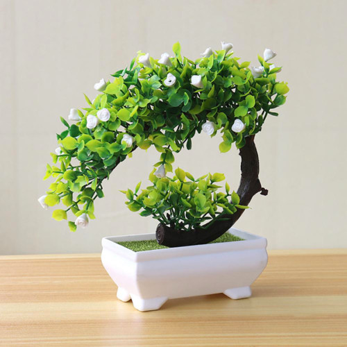 Fake Artificial Pot Plant Bonsai Potted Flowers Home Office Garden Display Decor
