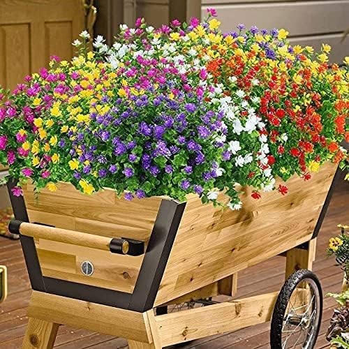 Versatile 6-Pack Rosy Artificial Flowers – Perfect for Indoor & Outdoor Styling