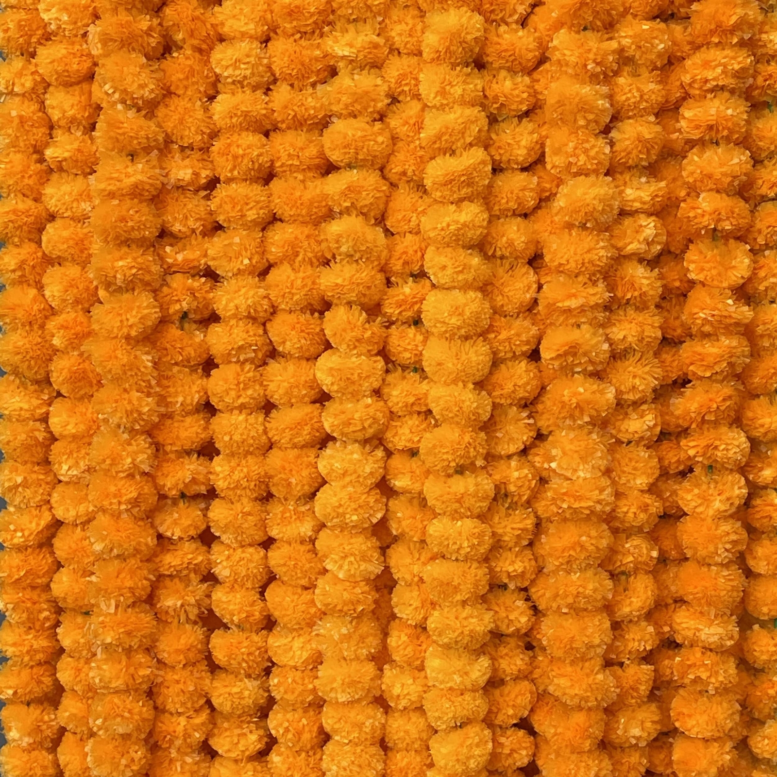 5 Pcs Artificial Marigold Flower Garland 5 Feet Long Indian Wedding Decor