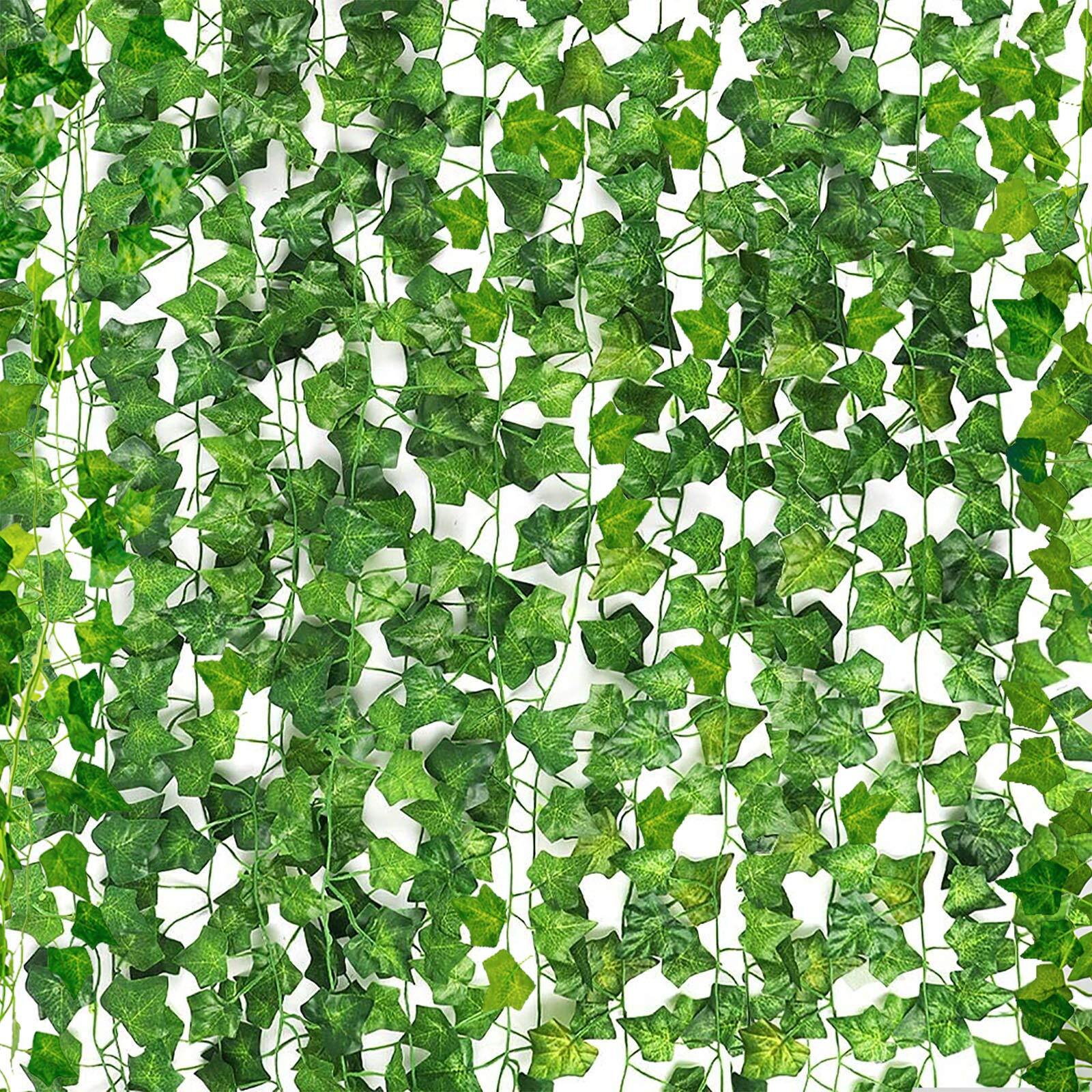 24 Pack Fake Vines Artificial Ivy Garland for Bedroom Wall Decor Wedding Party