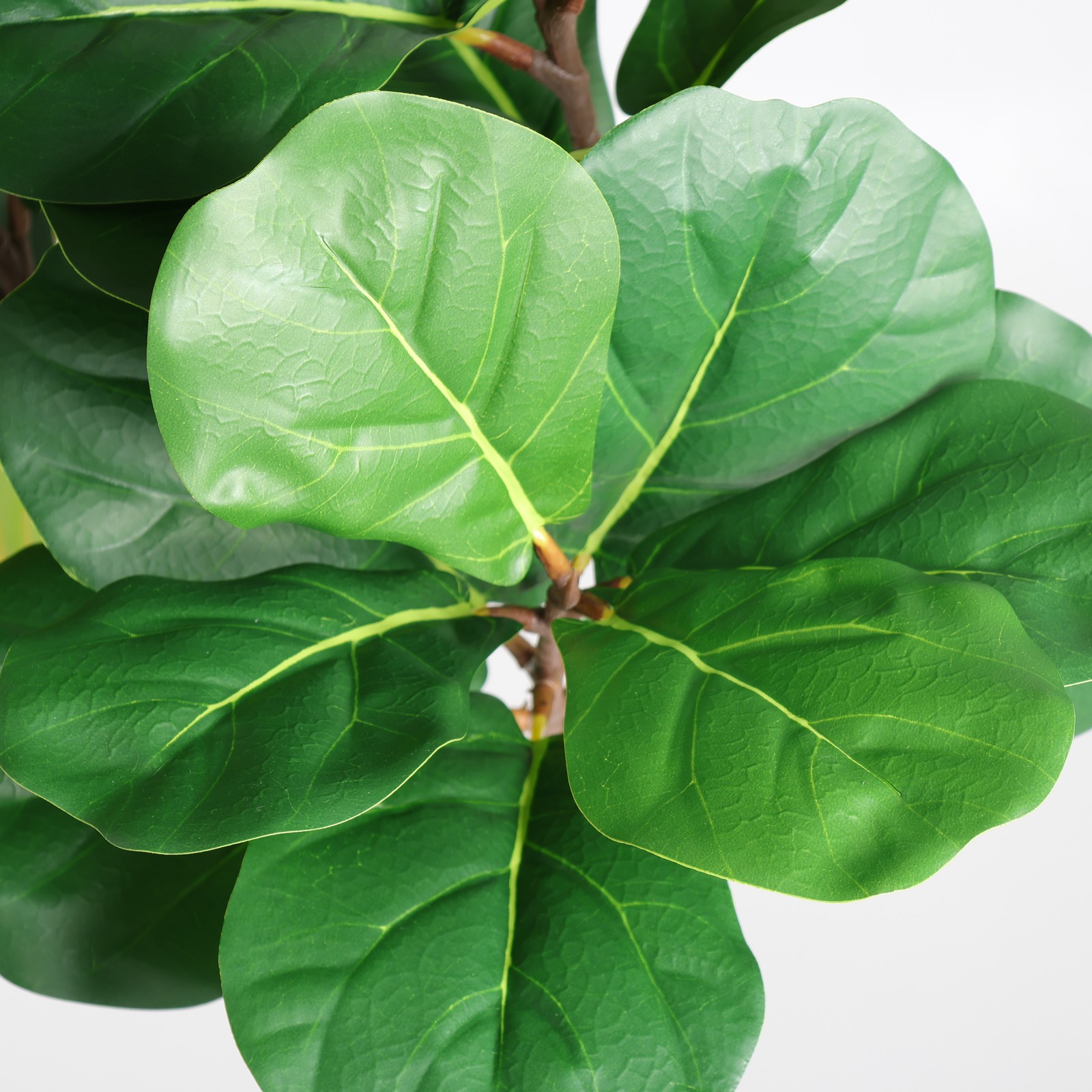 6FT Artificial Fiddle Leaf Fig Tree With Decorative White Pot for Home Office