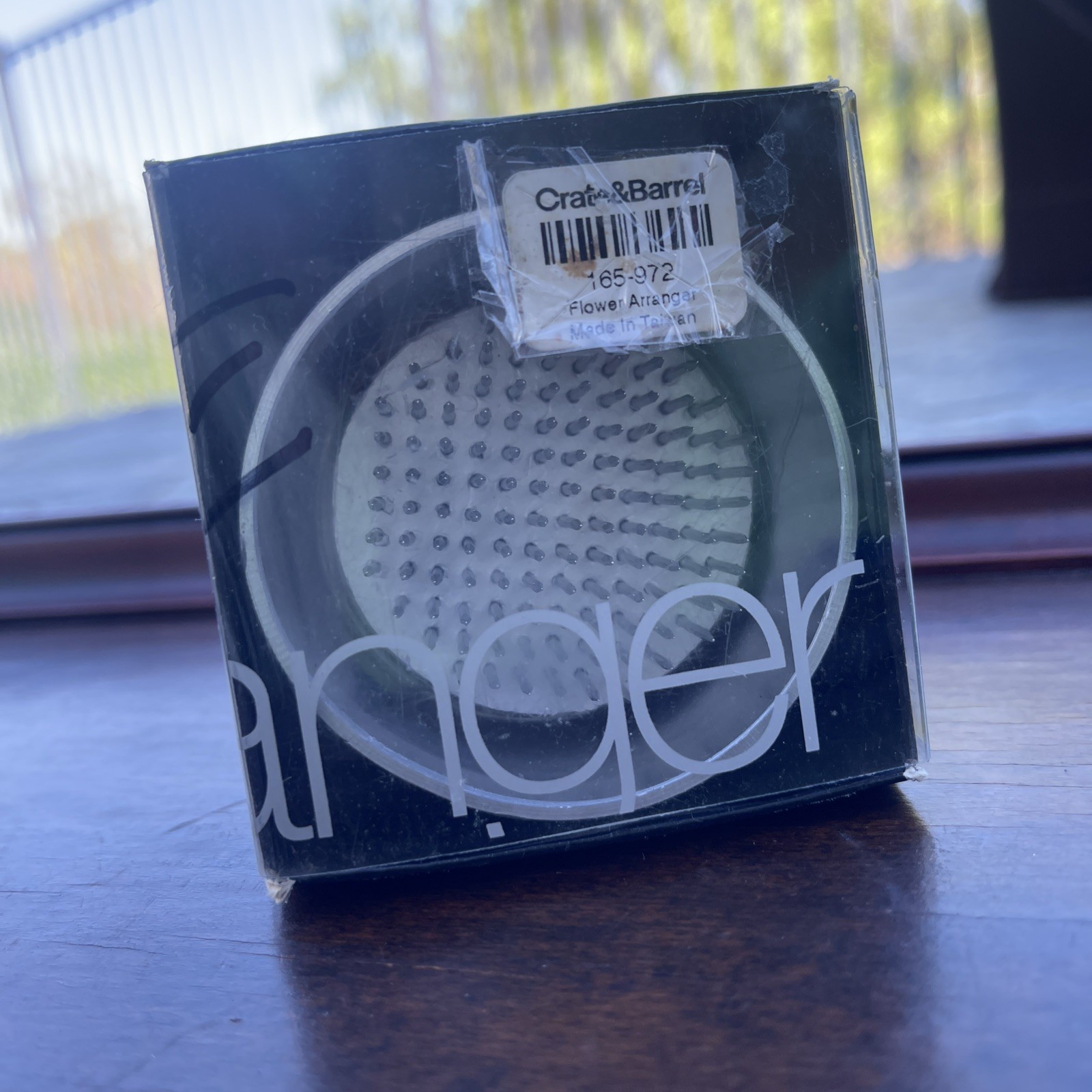Flower Floral Frog 2.5 Inch Crate & Barrel Round Spiked Aluminum Flower aranger