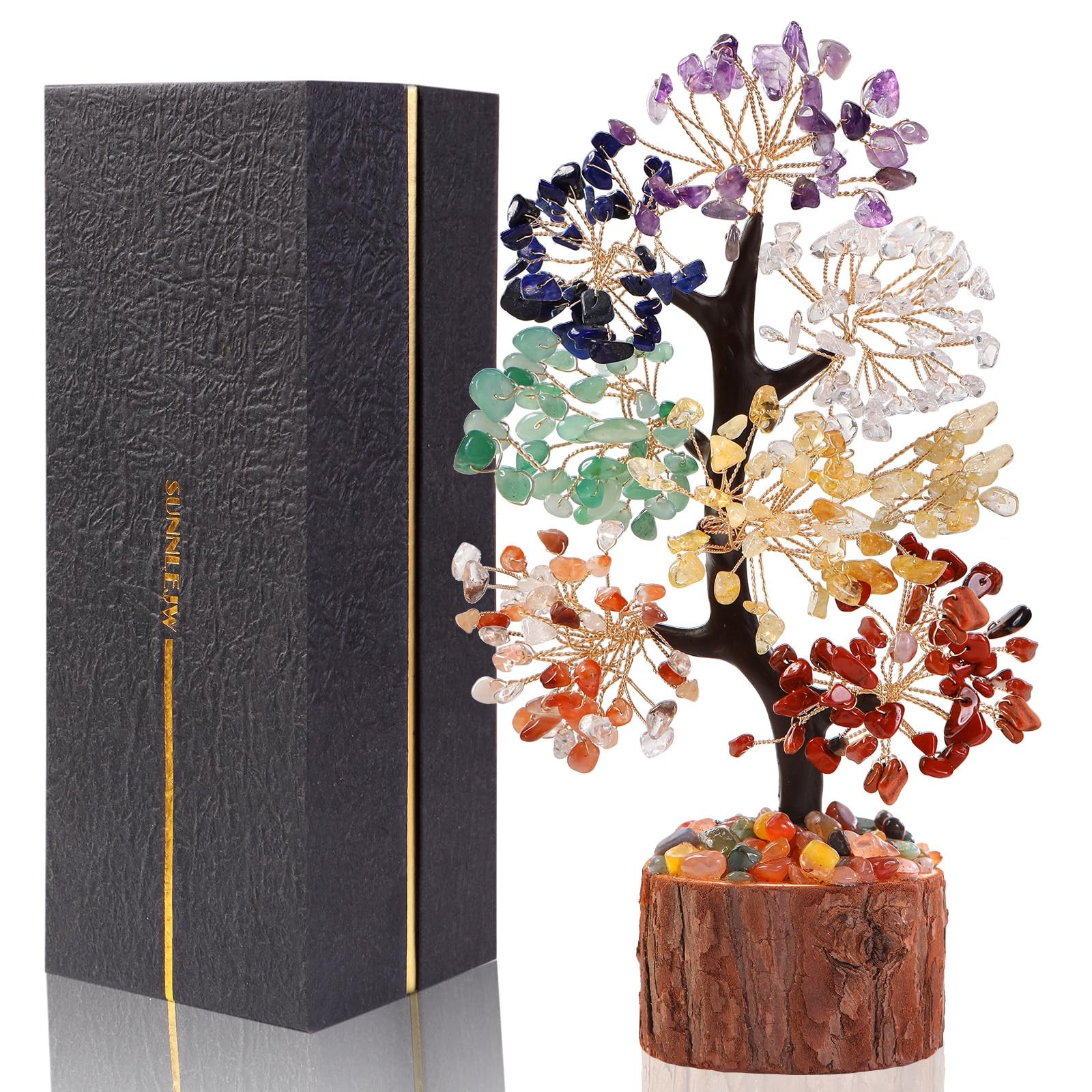 7 Chakra Crystal Tree of Life,Handmade Birthday Gifts for Women Mom Sister Bo…