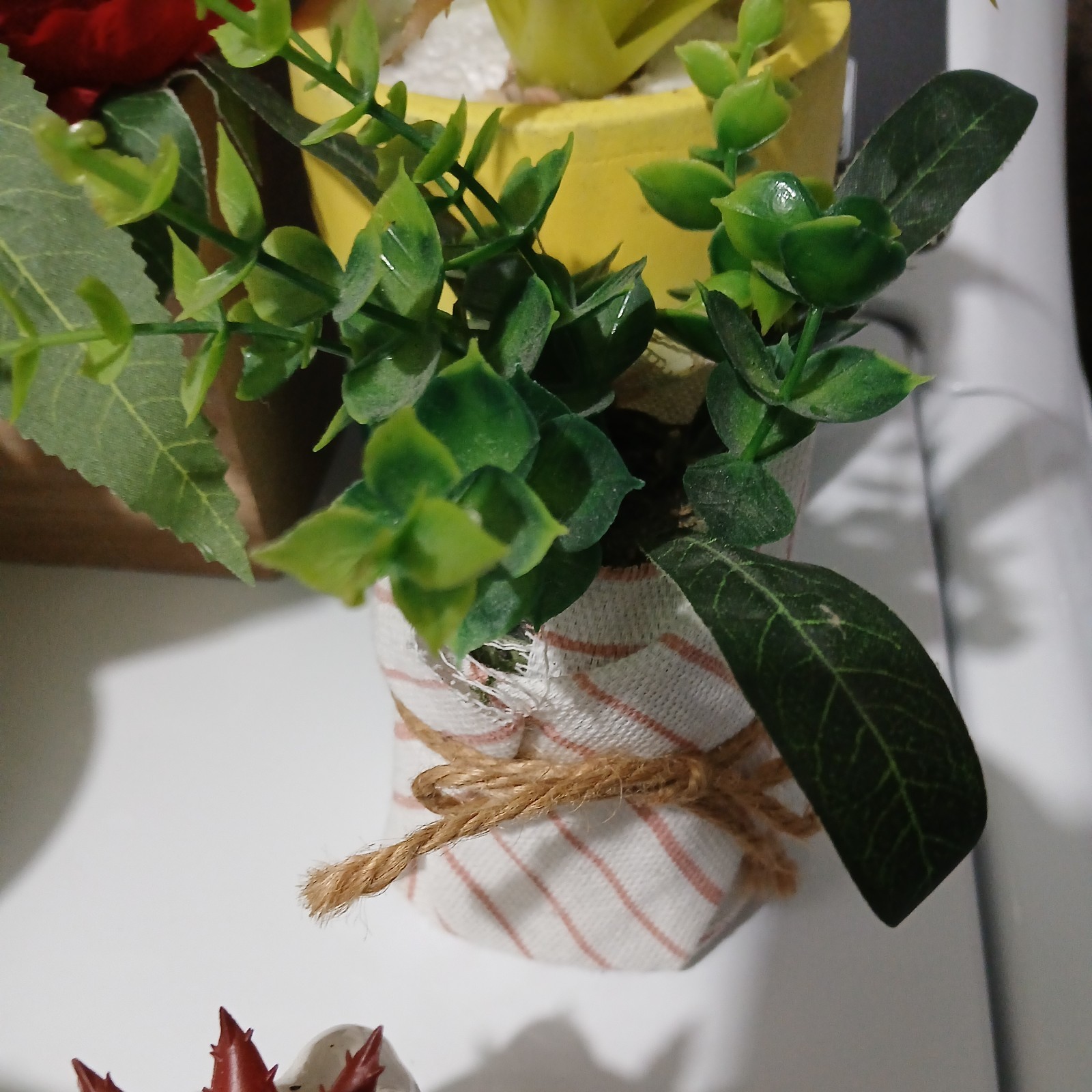 Decorative Fake Potted Succulents. New and Gently Used lot of 12
