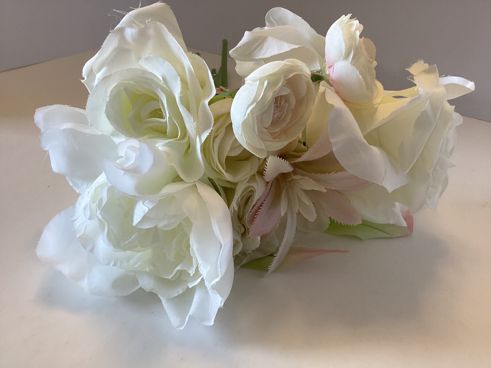 Ashland Cream Rose & Succulent – Artificial Flowers