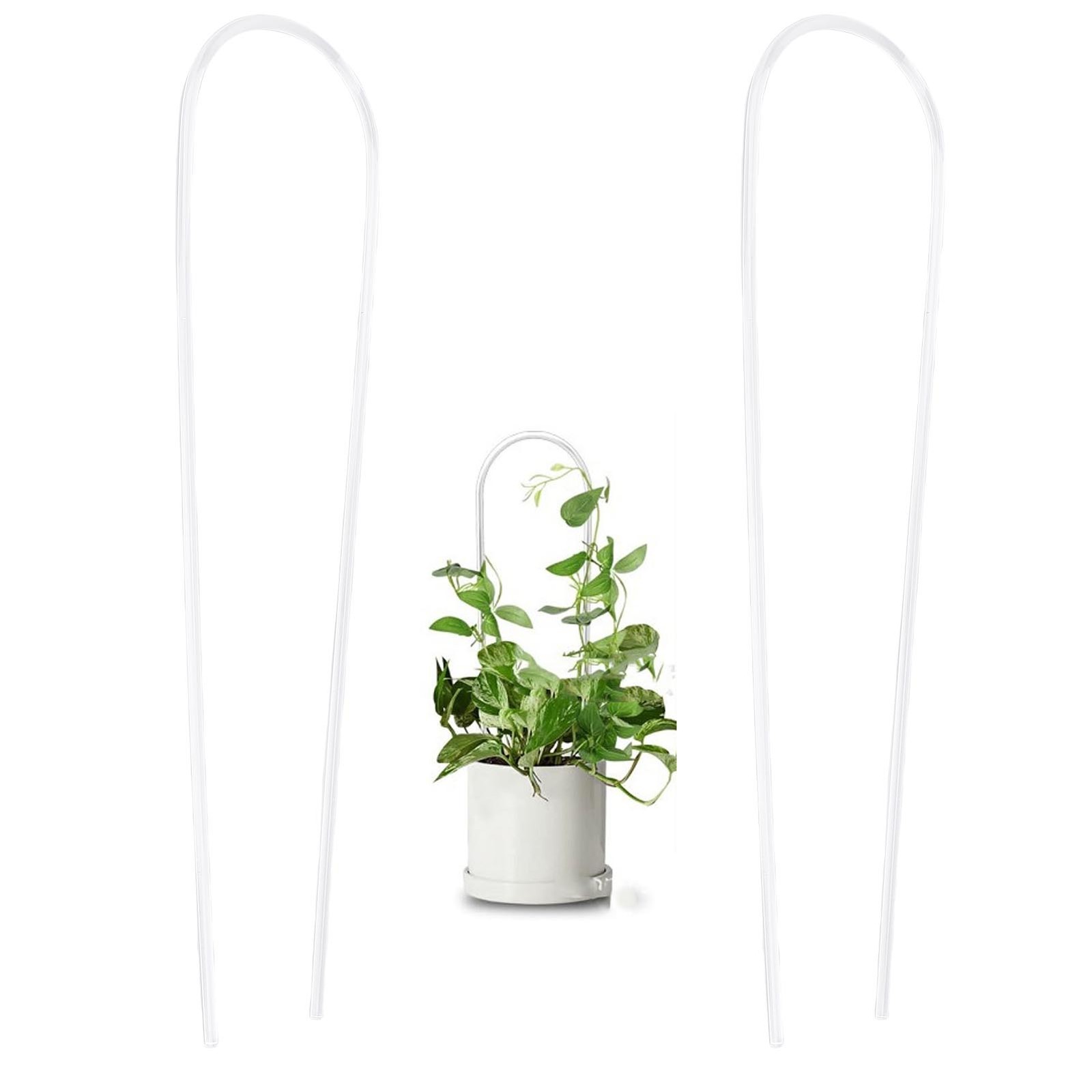 U Shaped Plant Frame Durable Support For Potted Plants Indoor Acrylic Excellent