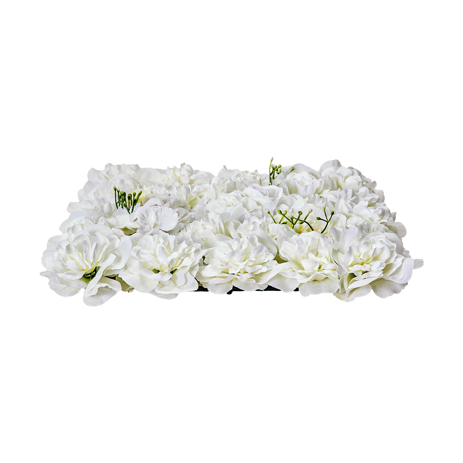 VEVOR 3D Flower Wall Panel 24PCS 15×15 in Artificial Floral Background Wedding