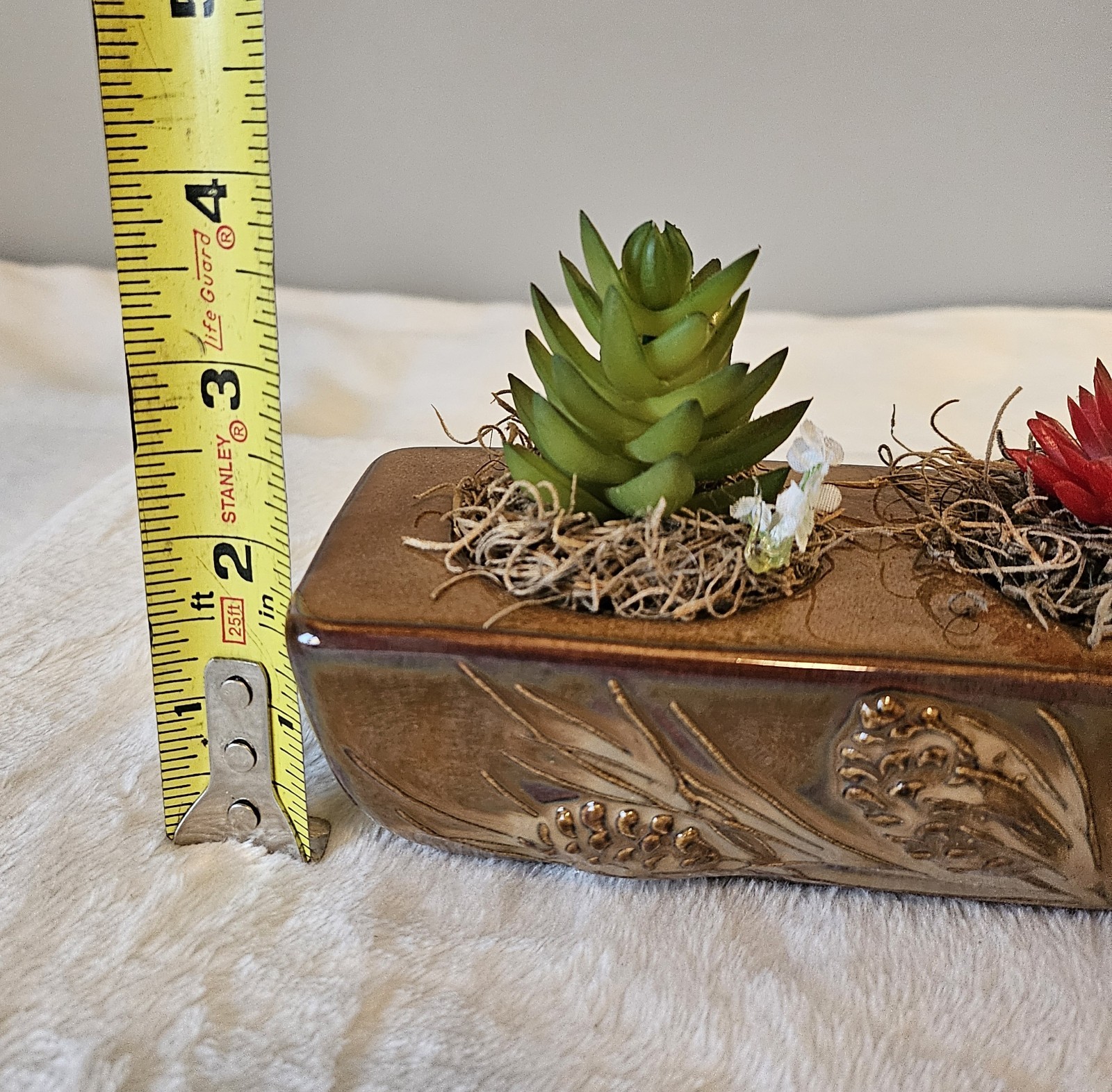 Artificial succulent plant arrangement (Handmade)