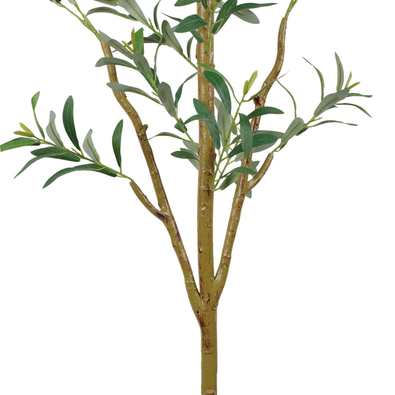5FT Tall Olive Trees Artificial Indoor Faux Olive Tree Natural Wood Trunk Décor