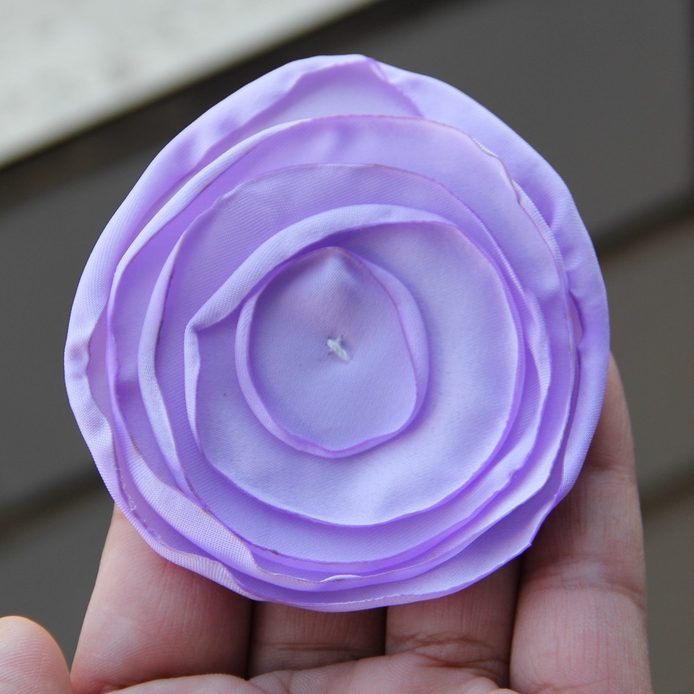 7.5cm Fabric Flower Handmade Cloth Flowers Hand DIY Material Wedding Accessories
