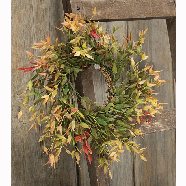 Velvet Ash Candle Ring / Wreath 3.5″ Inner / 12″ Outer Diameter – Autumn Fall