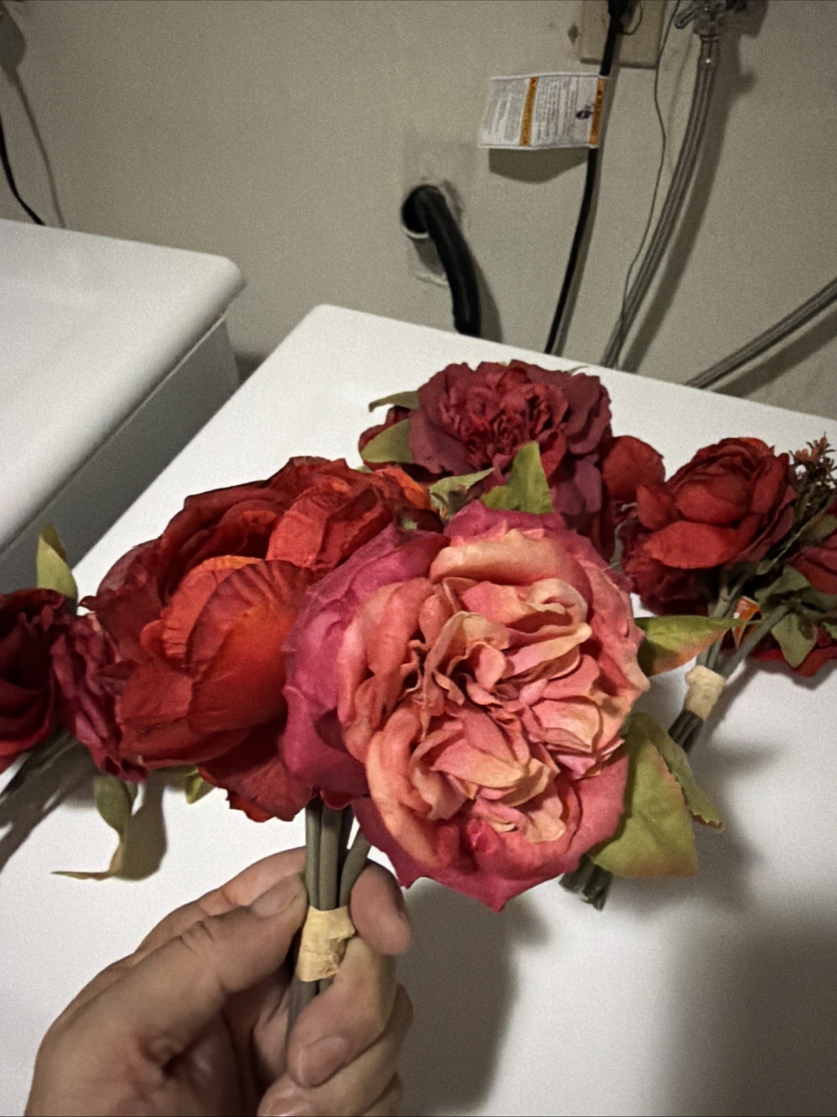 ASHLAND FALL 6 BOUQUET SET ROSS & RANUNCULUS Bouquet Home Party Decor