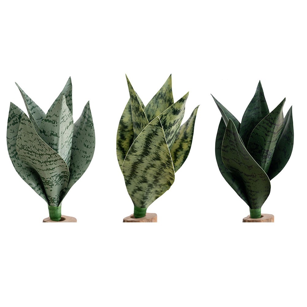 Low Maintenance Soft PVC Artificial Snake Plant Greenery for Indoor Spaces