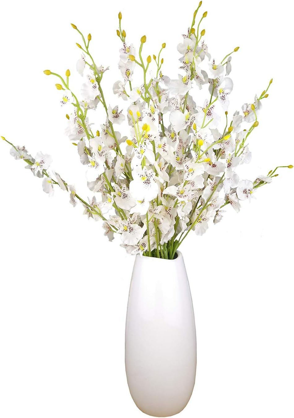 Silk Flowers in Bulk Wholesale Artificial Orchids, 10 Pcs (Each 20”), for Weddin