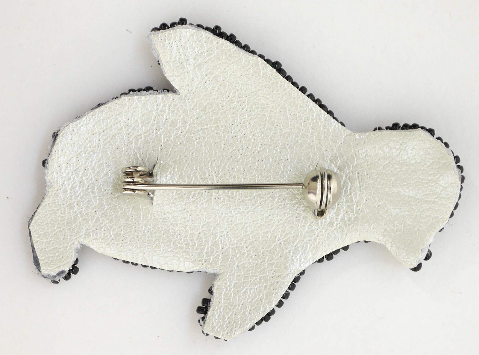 MIYUKI Bead Embroidery Brooch Kit Skipping Penguin BFK-586
