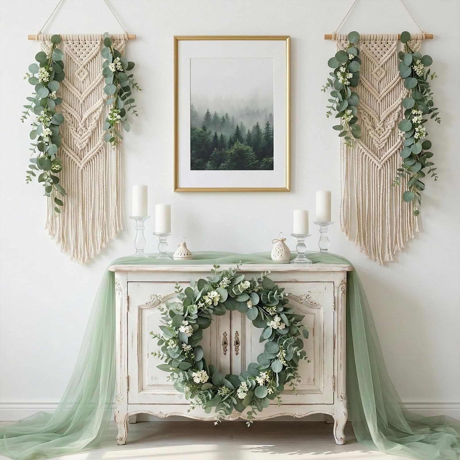 130 Pcs Artificial Eucalyptus Stems – Faux Greenery for Wedding Bouquets & Home