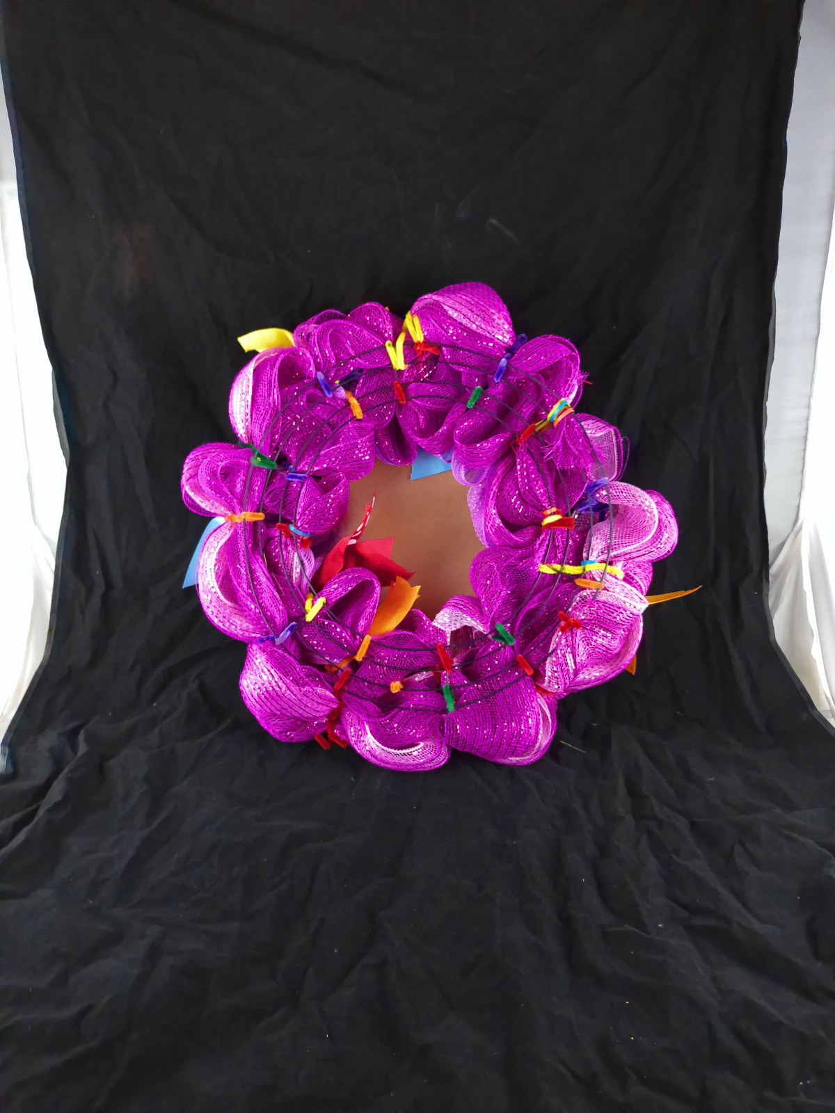 Pretty Pink Bubble Cruffle Ice Cream Summer Wreath