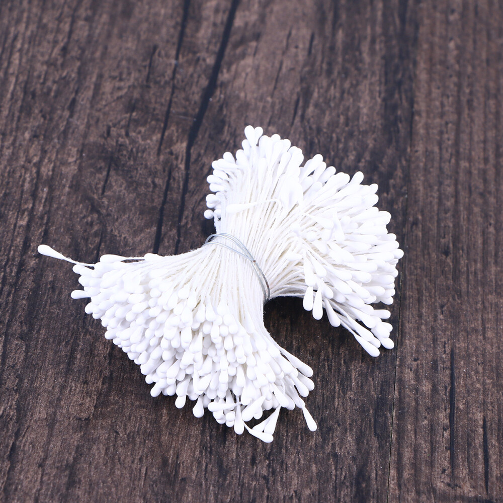 400 Pcs/set Simulated Stamens Pearlized Flower Making Supplies Floral Buds