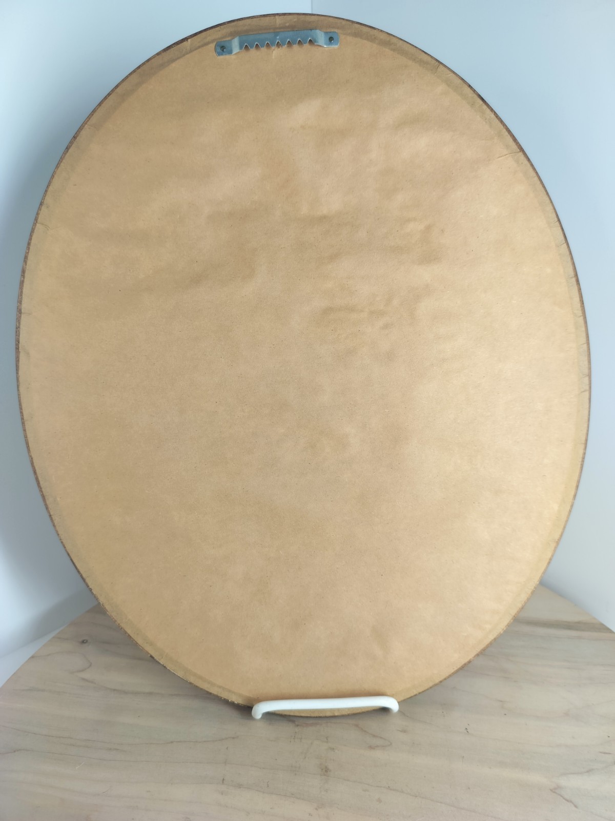 VTG FLORAL PERSERVATION ARTWORK OVAL CONVES FRAME ROSE BOUQUET 16″ L X14″ W