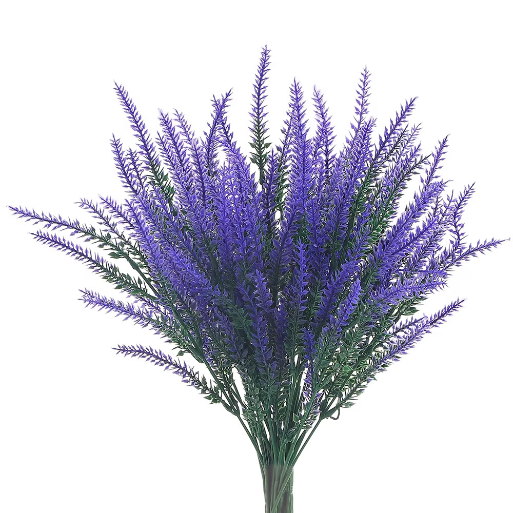 5/10pcs Artificial Lavender Flower Heads DIY Fake Flowers Bouquet Table Display