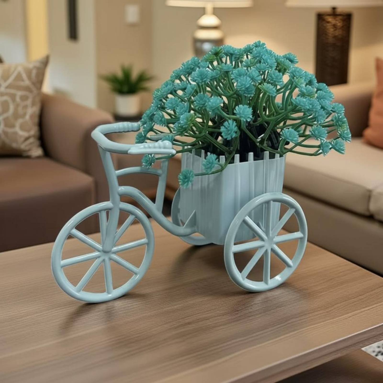 Artificial Flower Three-Wheeled Flower Display Desktop Display Mini