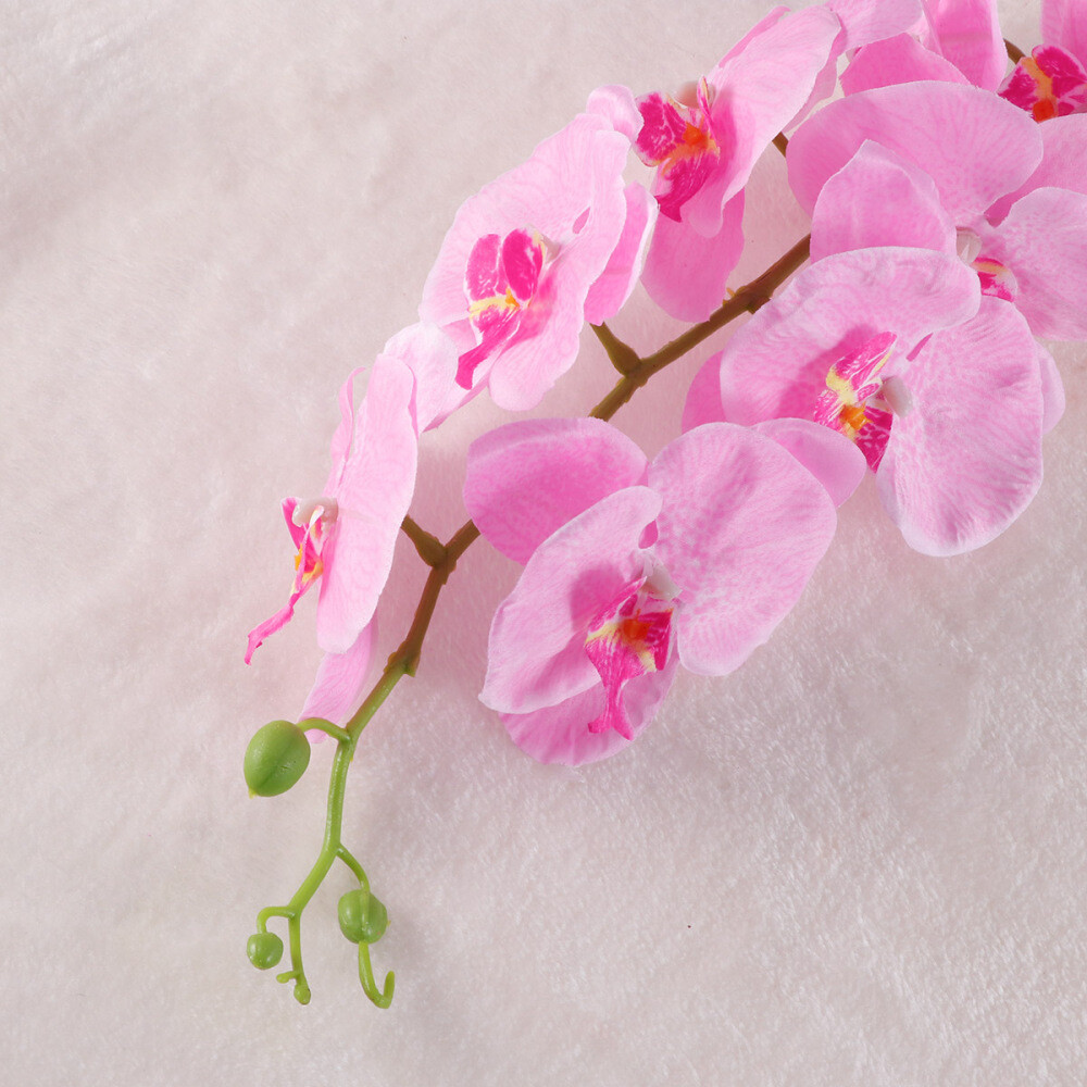 Artificial Plants Flower Arrangements Orchid Faux Stem Touch