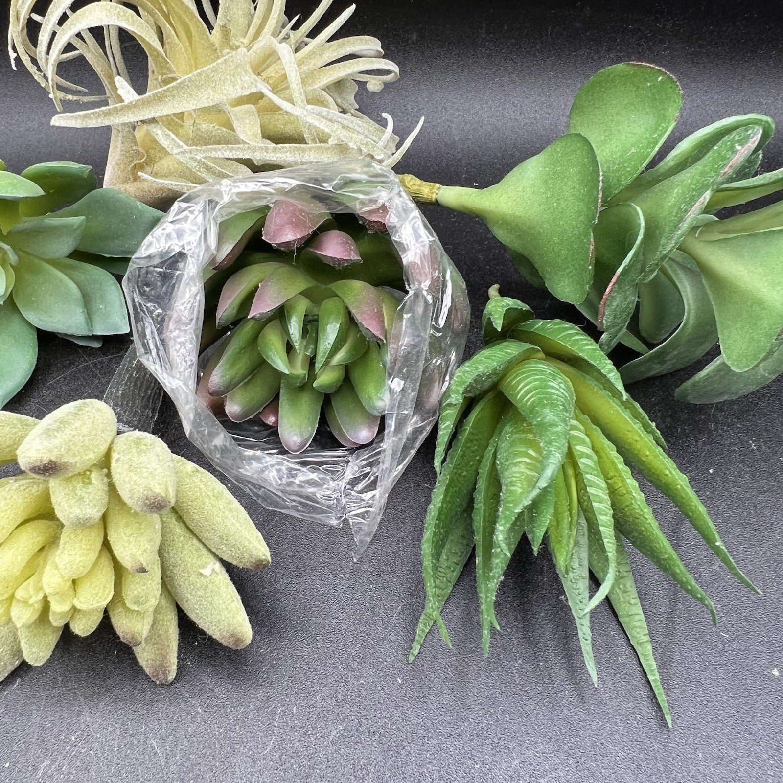 Artificial Succulent Plants Faux Assorted- 16 pc Unpotted Faux Succulent Plants
