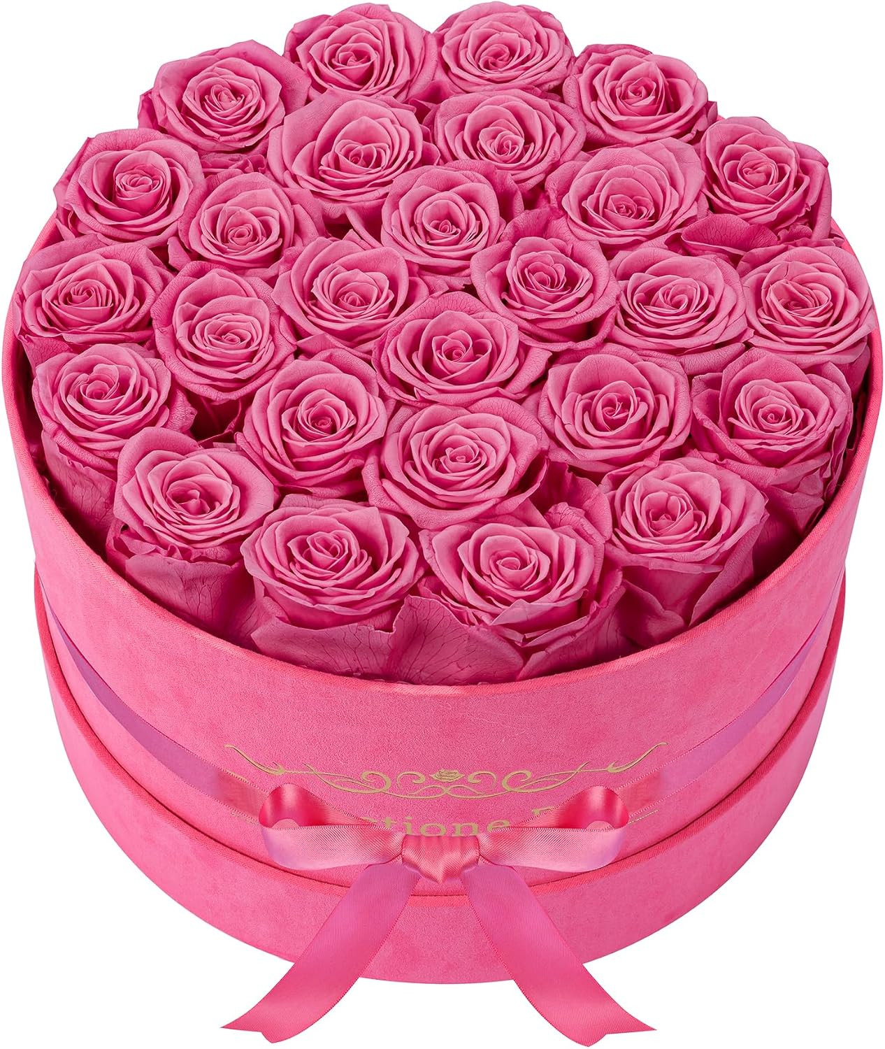 50 Piece Roses in a Velvet Box, Flowers for Delivery, Presereved Flowers Birthda