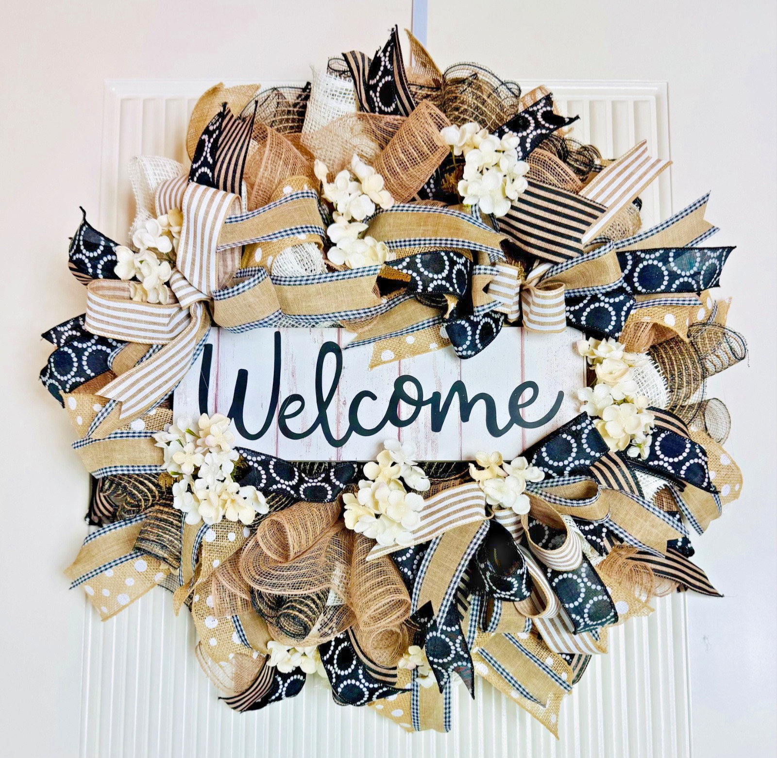 Everyday Wreath Front Door – Hydrangea Wreath, Farmhouse Wreath for Every Season