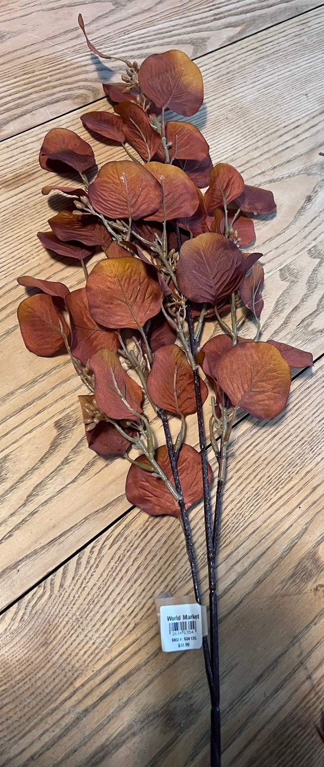 6 Stems Faux Echinacea Pomegranate Garden Wedding