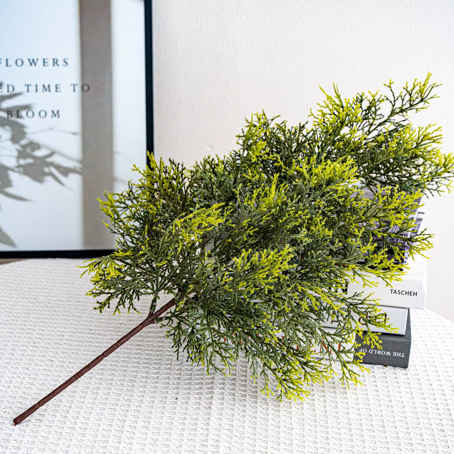Artificial Pine Branches Faux Long Greenery Christmas Ornament DIY Garland Decor