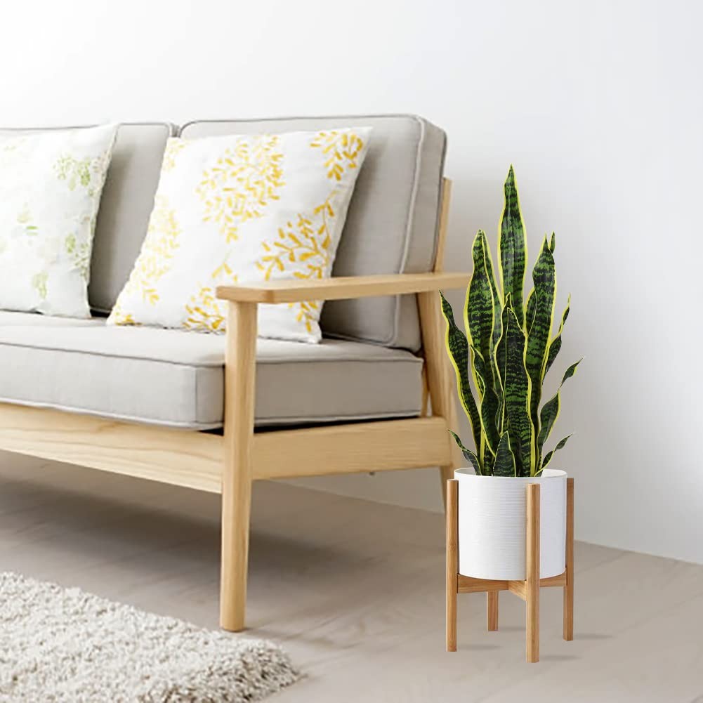 2 Set Large Fake Snake Plant 25 Inch Sansevieria Plant Artificial Snake Plant…