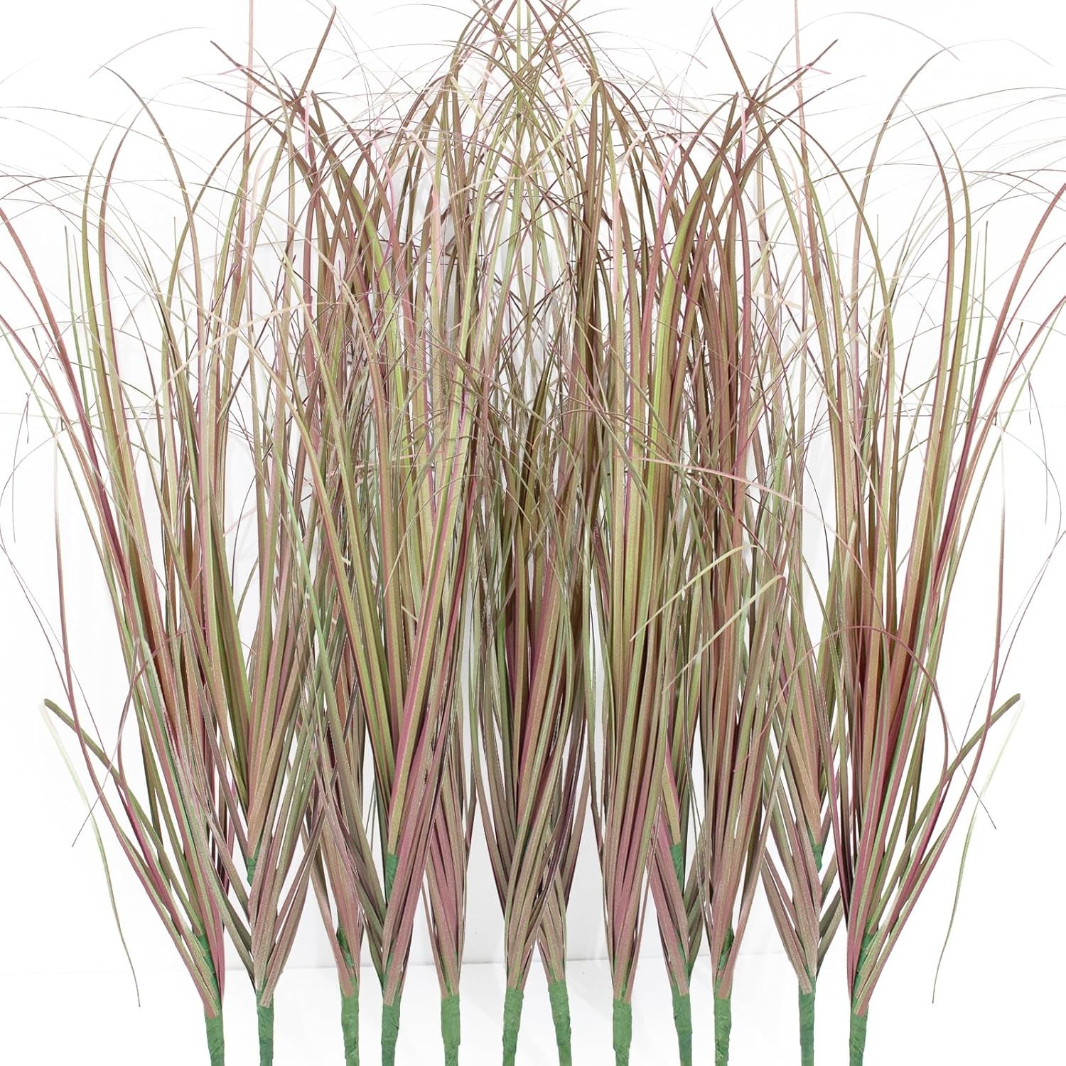 12Pcs Artificial Grass Plants, Faux Shrubs Wheat Grass, Artificial Tall Grass Fa
