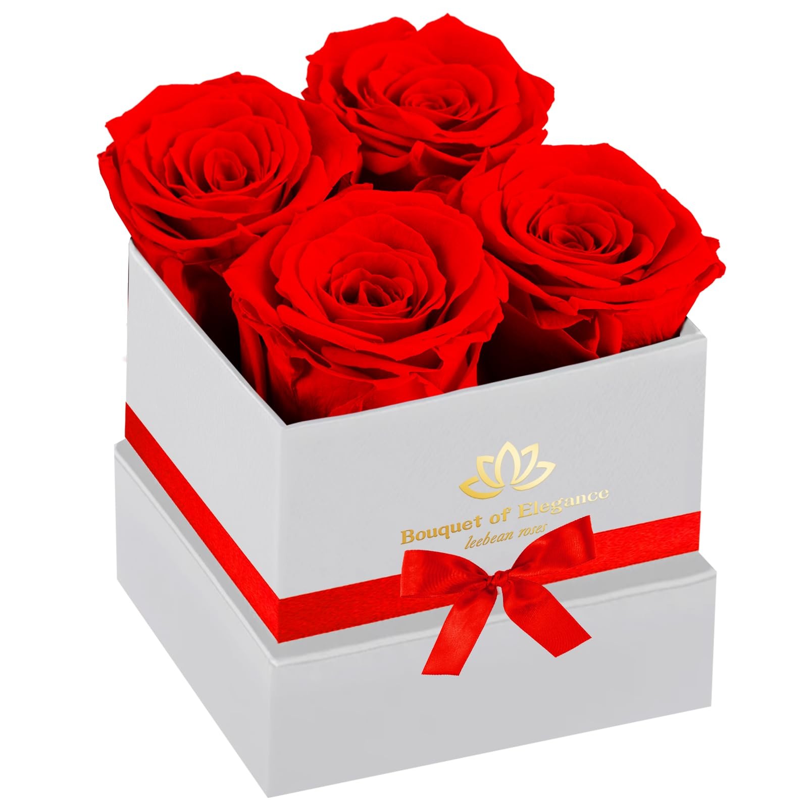 Red Forever Flowers Roses In Box Real Preserved Mothers Day Delivery Gift