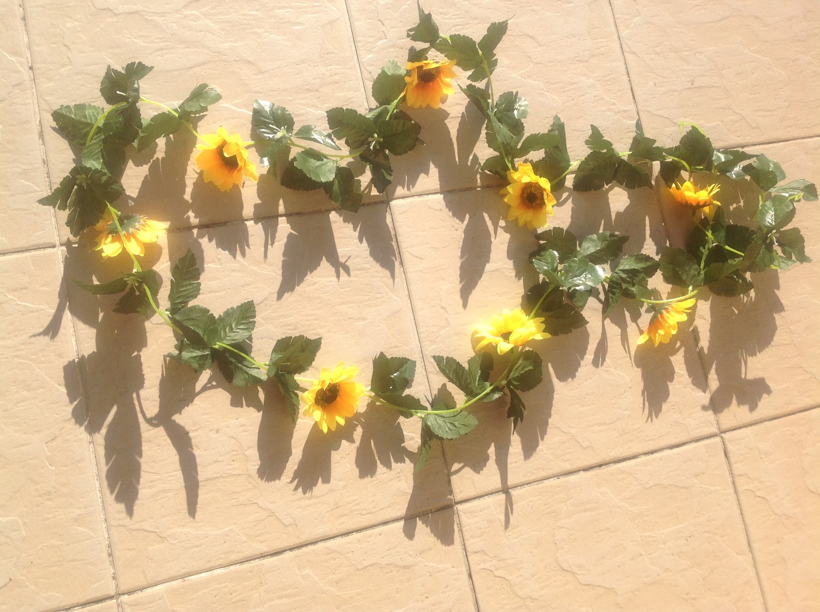 5x/10x Artificial silk sunflower vine flower 240cm 8 Heads for wedding home F98