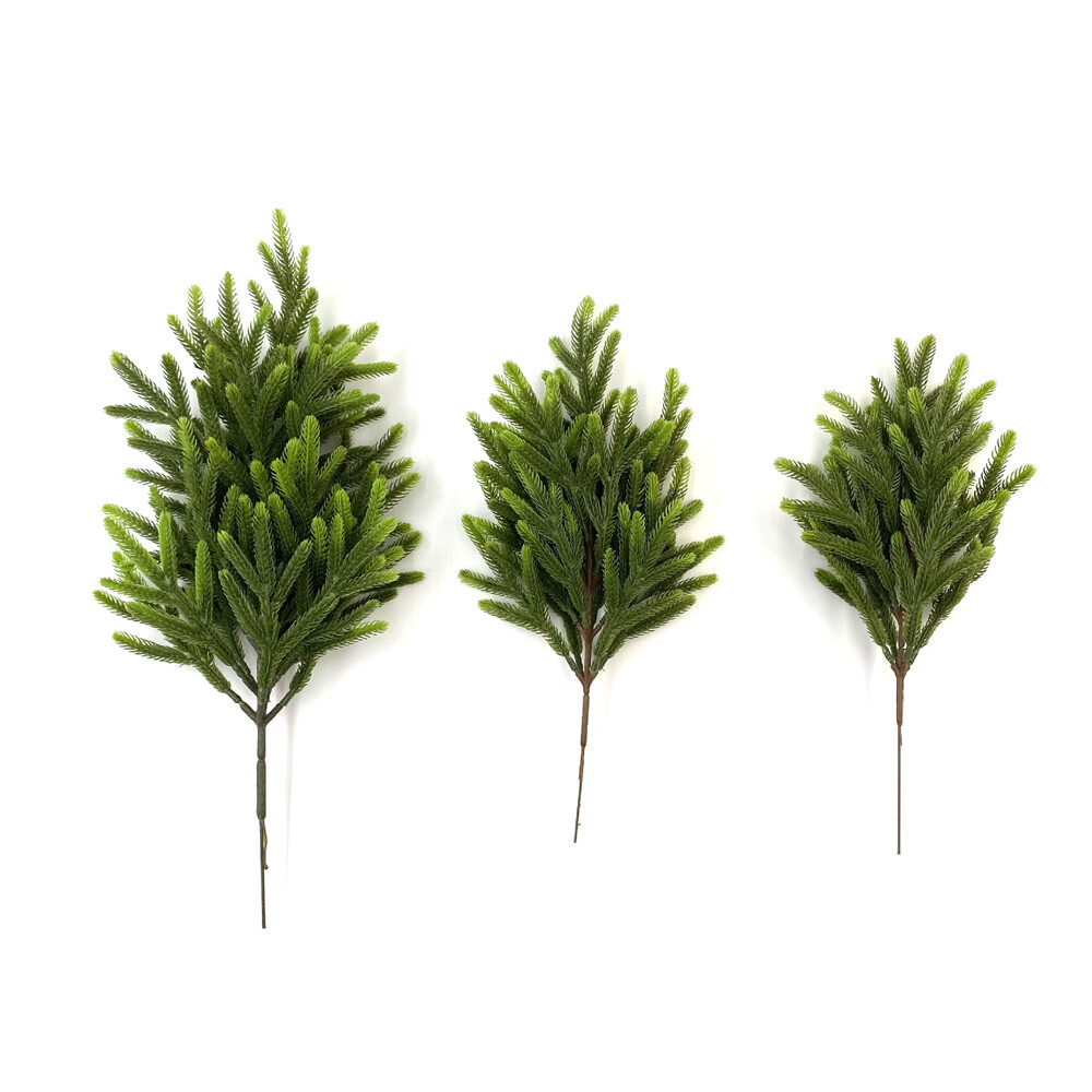 Artificial Pine Needles Branches 36/40/50cm Christmas Wedding Stage Office Decor