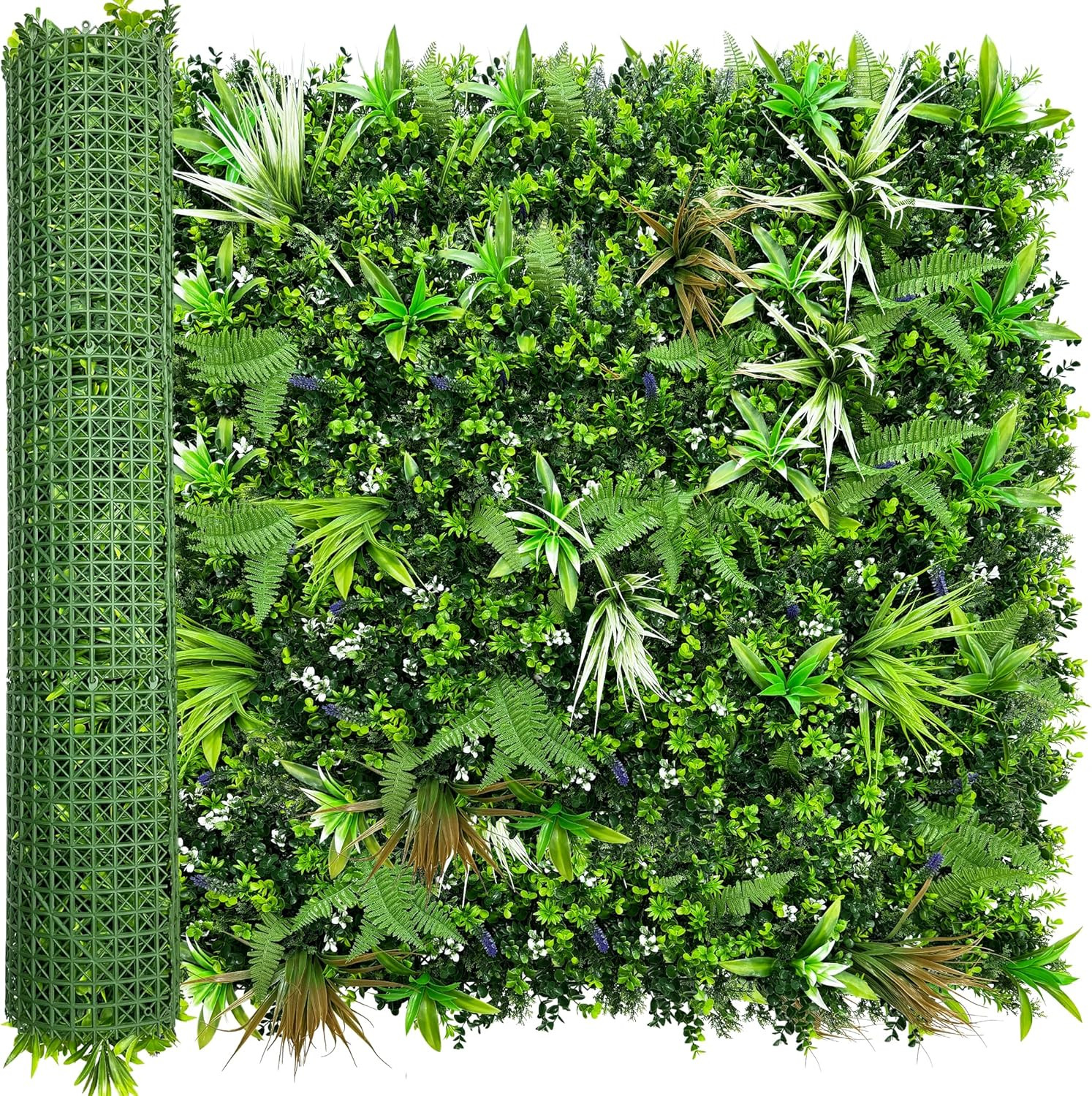 UV-Protected Artificial Boxwood Hedge Panels for Indoor/Outdoor Privacy Decor