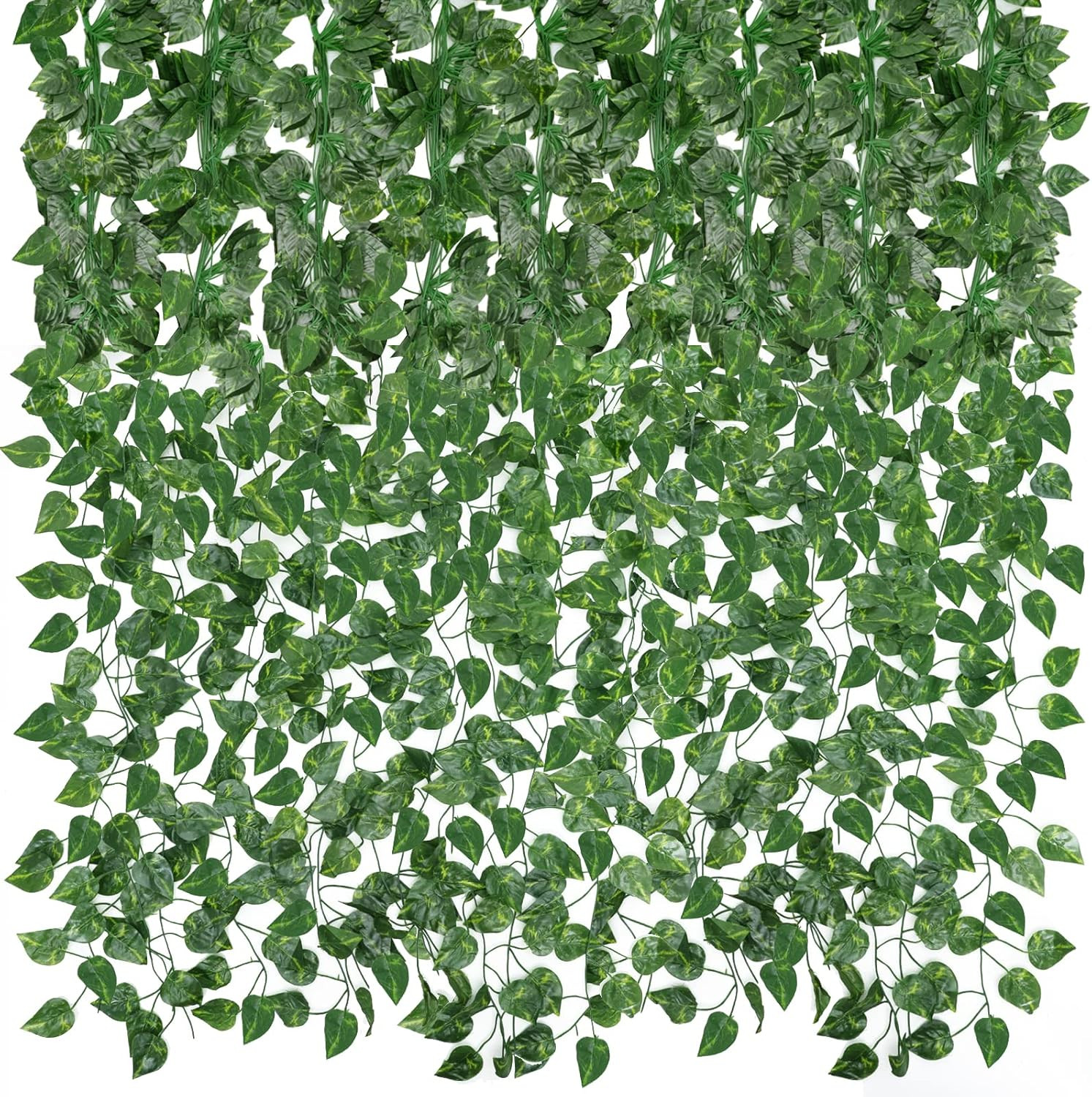 10 Pack Artificial Vines for Room Decor, Artificial Ivy Greenery Garland Fake Vi