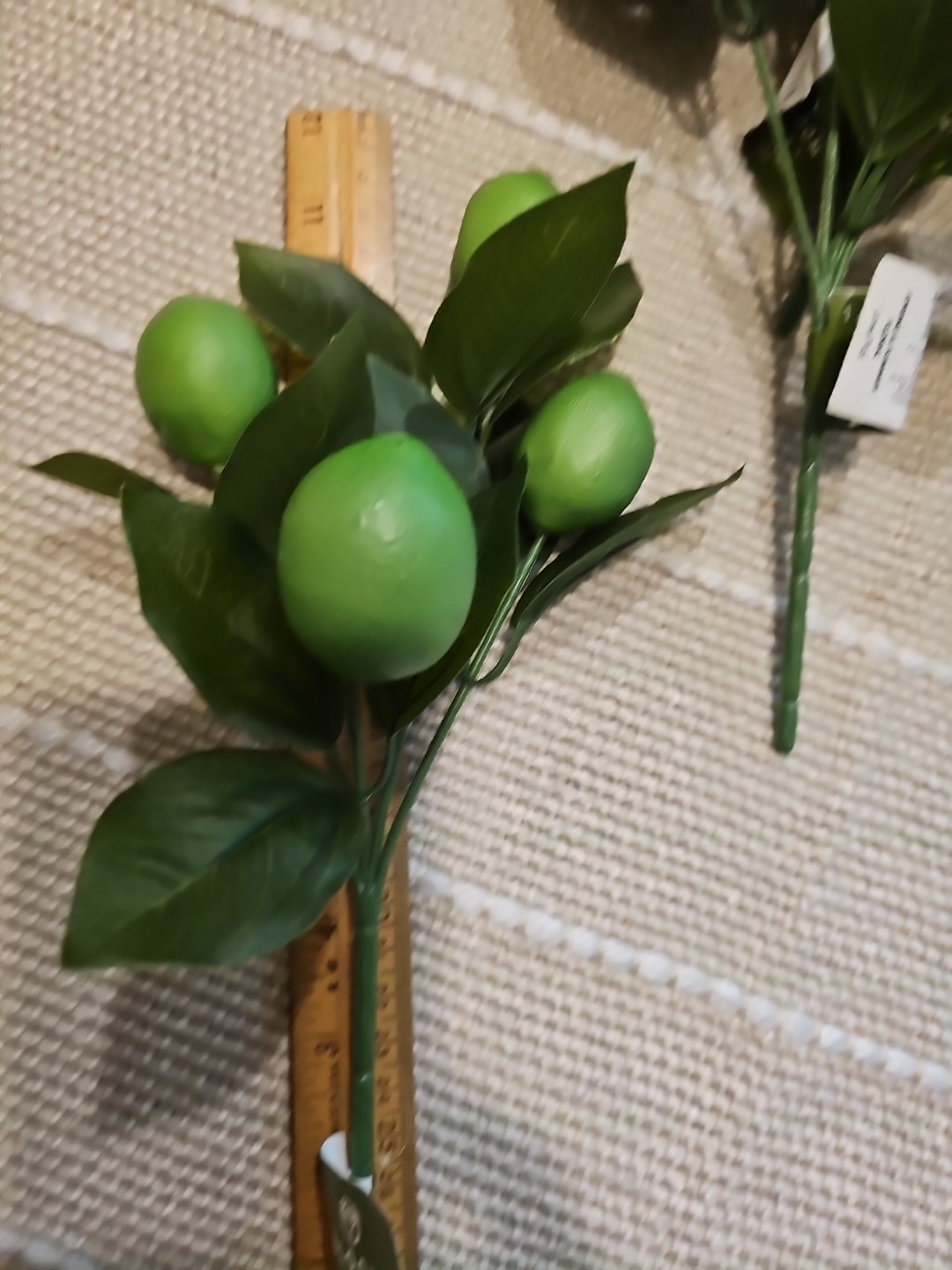 6 NEW 11″ SPRING SUMMER LIME LEAVES Floral Pick Decor FRUIT GREEN FREE SHIP