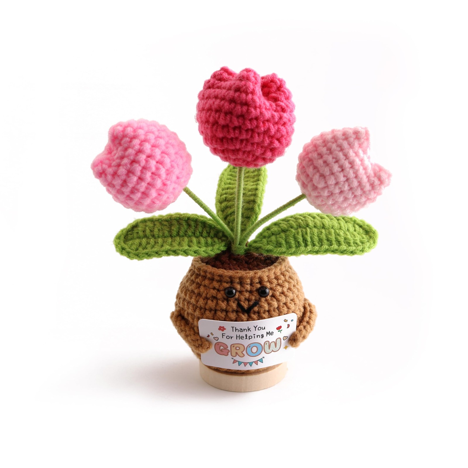 Artificial Tulip Potted Plants and Inspirational Card Artificial Flowers are …