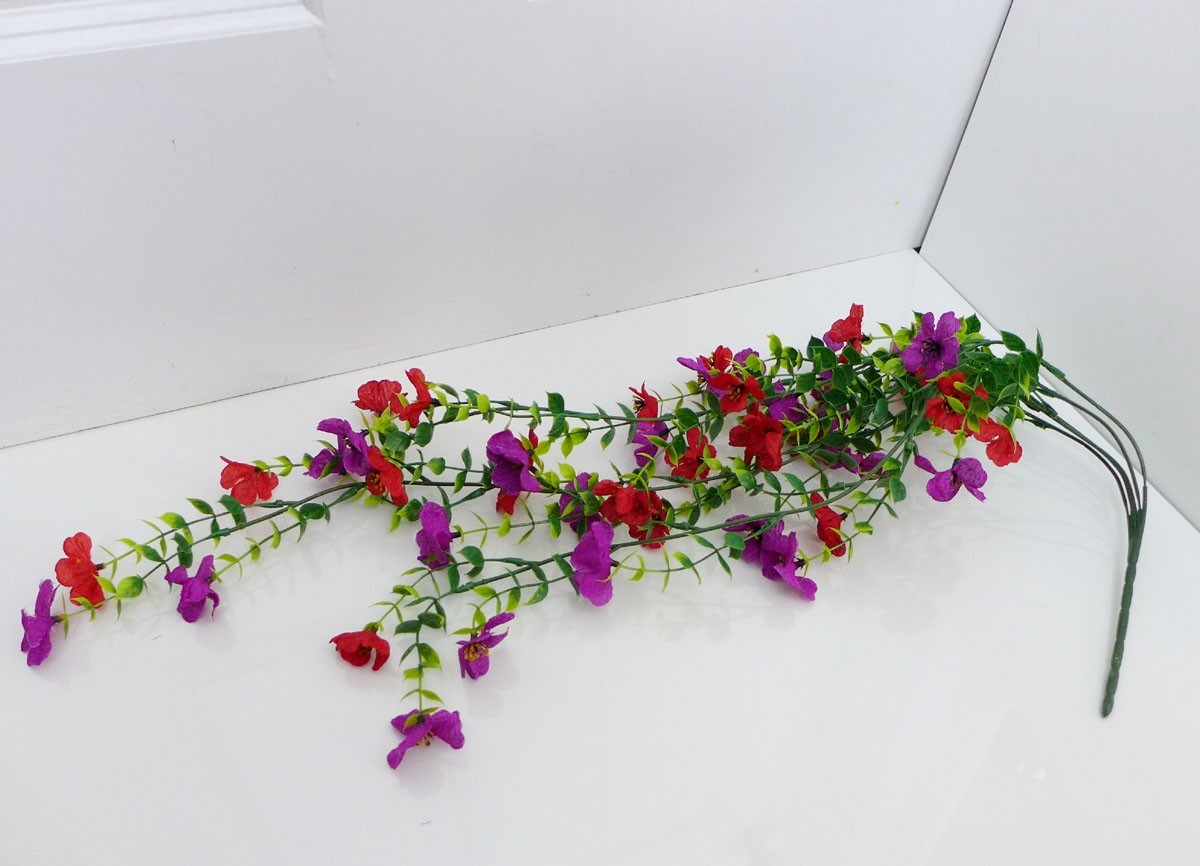Artificial Plastic Brunch Leaf Fabric Flowers Vines Hanging (#146) Wedding Decor