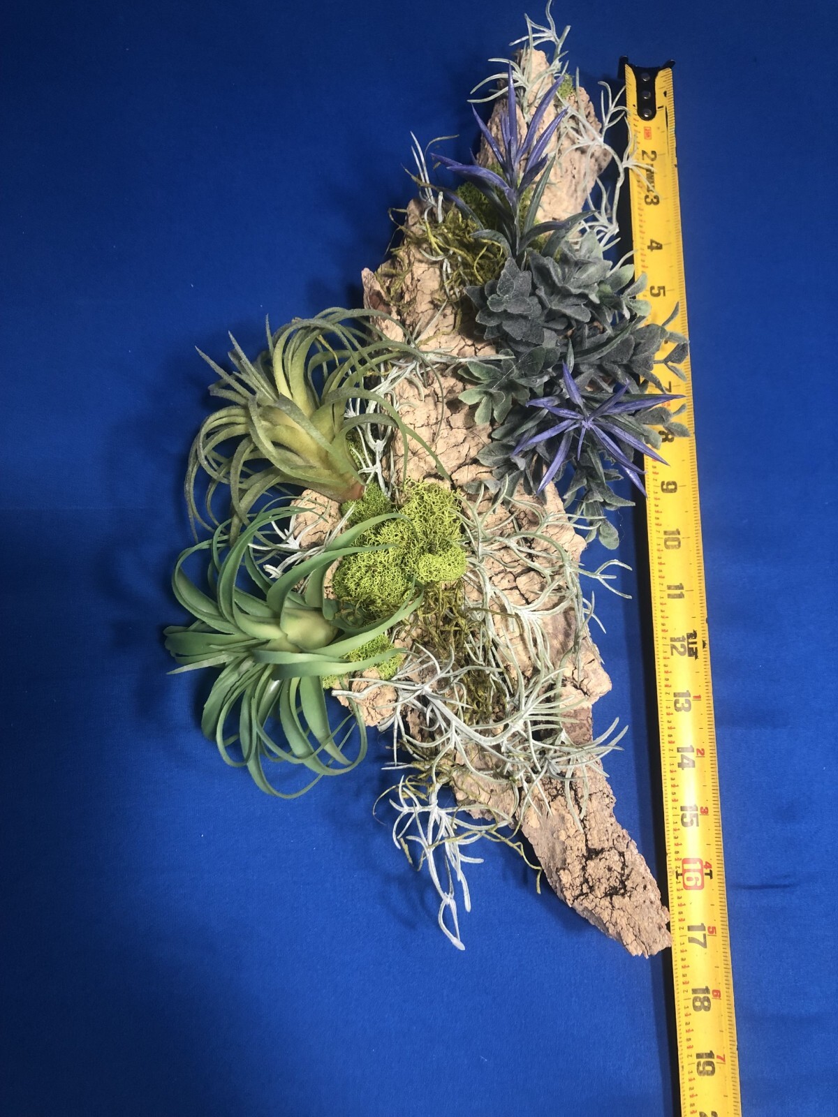 Home Decor Bathroom Wall Art Real Bark Artificial Air Plant Handmade USA