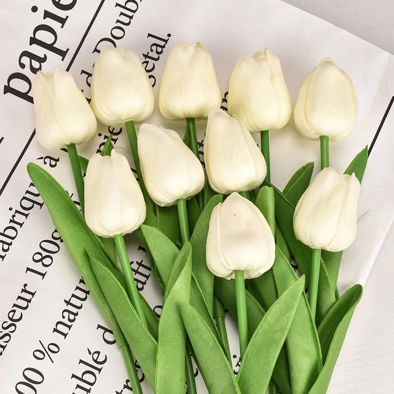 Real Touch Artificial Tulips Bridal Home Wedding Party Festival Decor USA-10 PCS