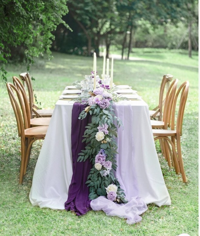 Artificial Hanging Rose Flowers Vine Wedding Decor Wedding Table Flowers Decor