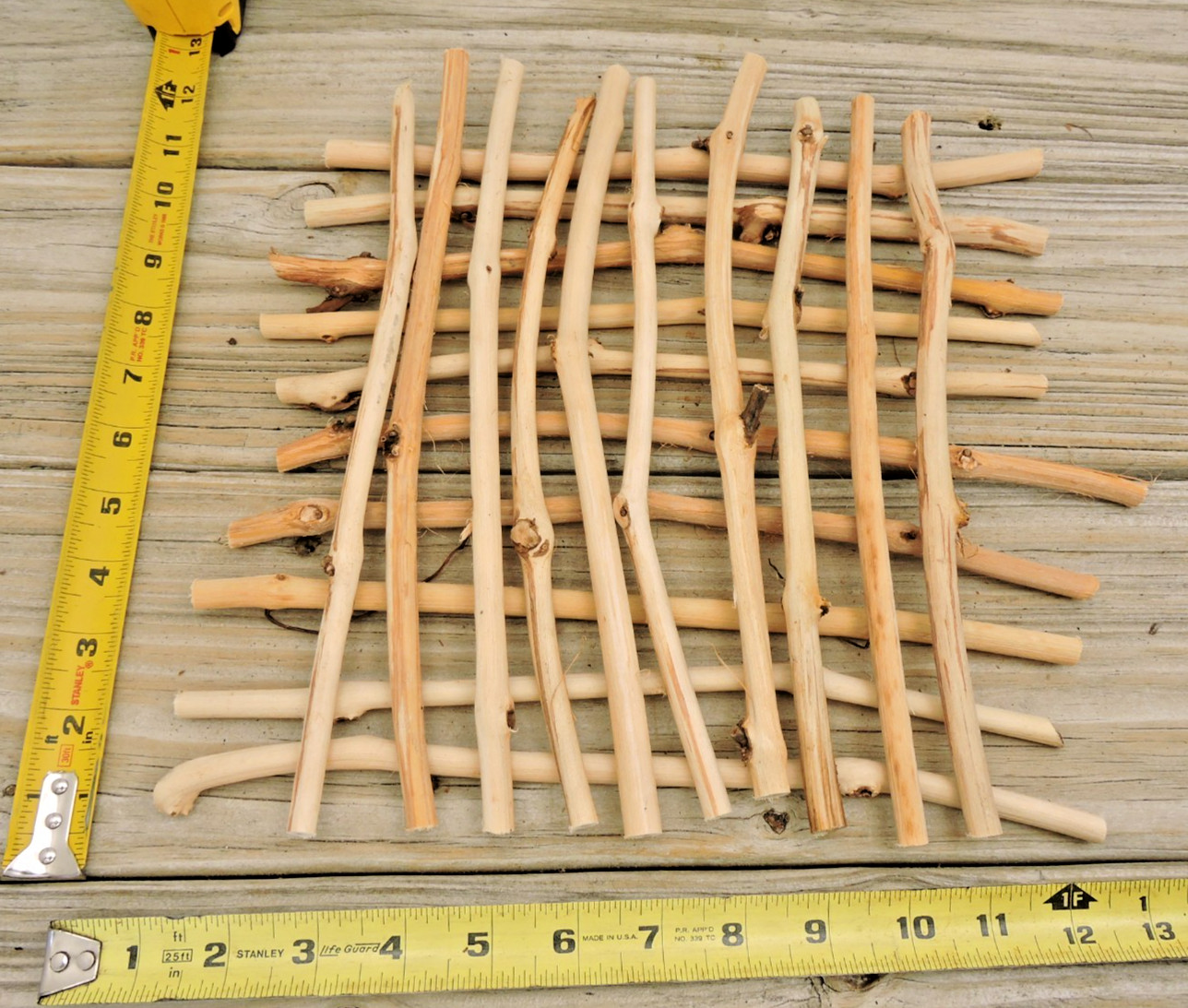 30 Grapevine Wood Stick Section 5/16~7/16″D 10~12″L Driftwood Decor Crafts