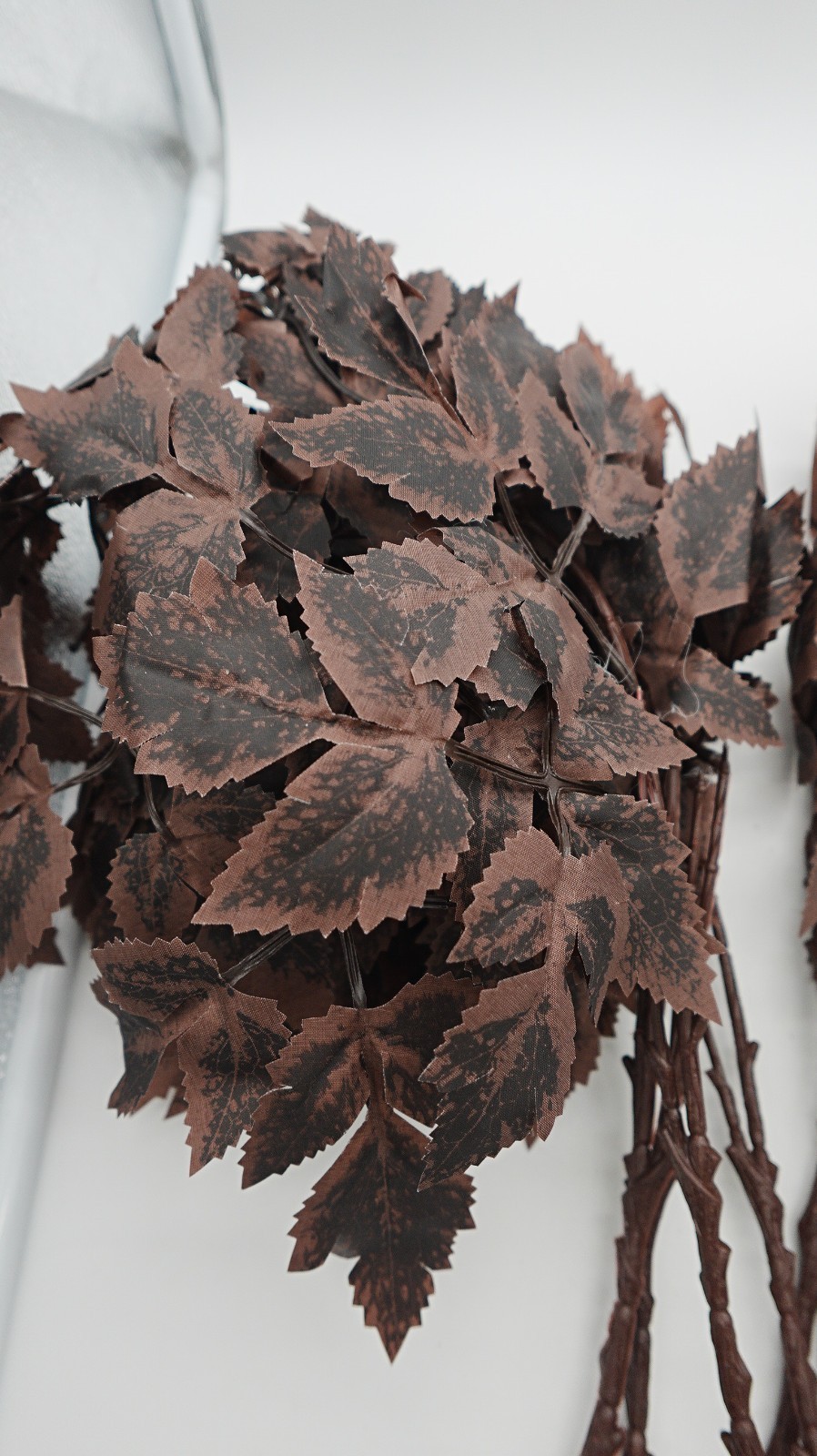 8pcs Cimicifuga Artificial Leaf Stems Faux Foliage Floral Arrangement Home Decor
