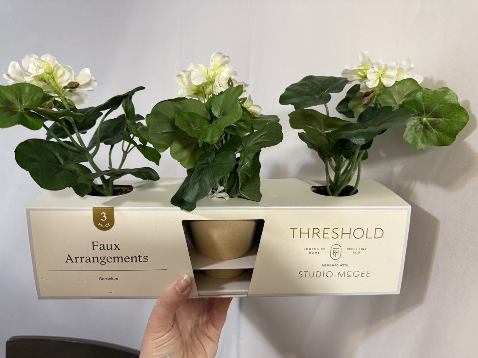 Studio McGee Floral Potted Arrangement Threshold Design Faux Arrangements