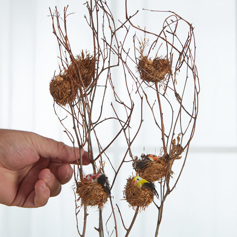 Package of 6 Nesting Artificial Mushroom Bird 13-1/2″ Branches
