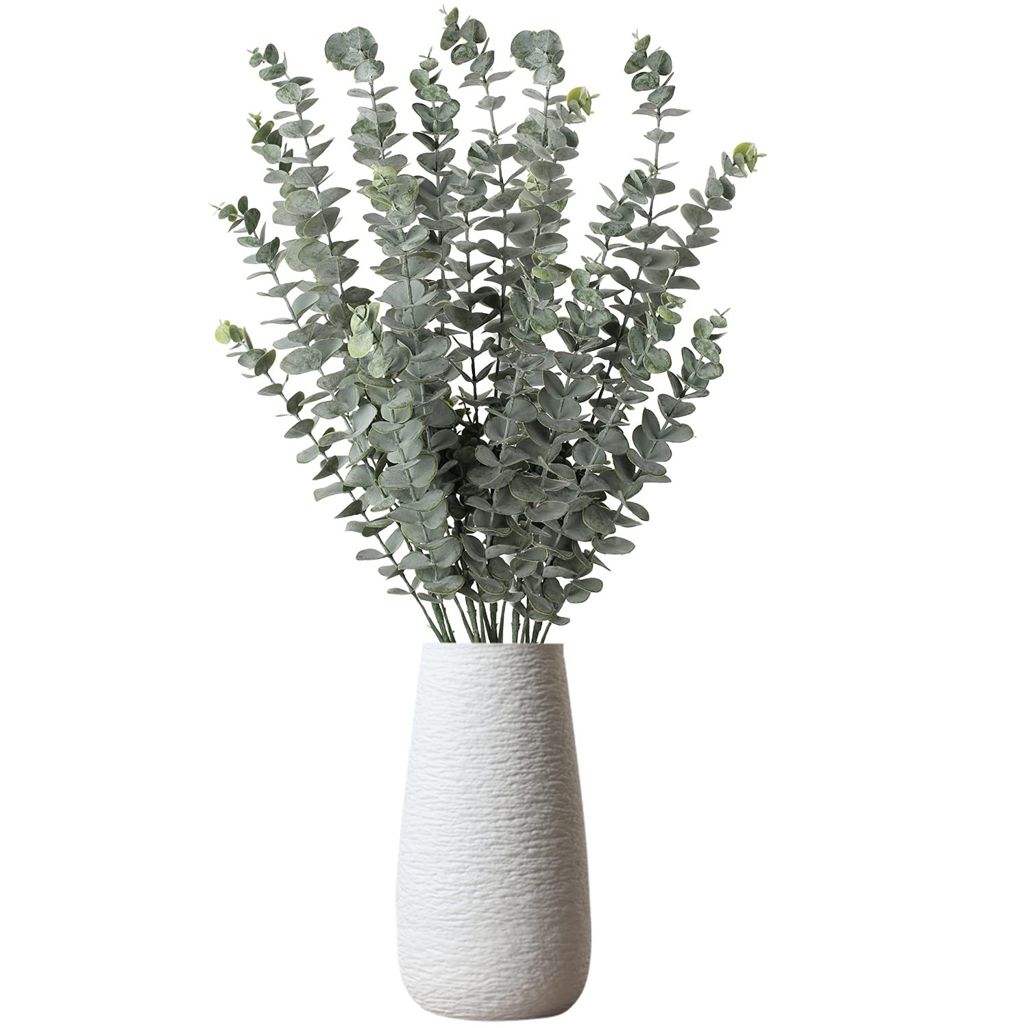 29” Faux Eucalyptus Branches Spray Artificial Eucalyptus Leaves Long Stems F…