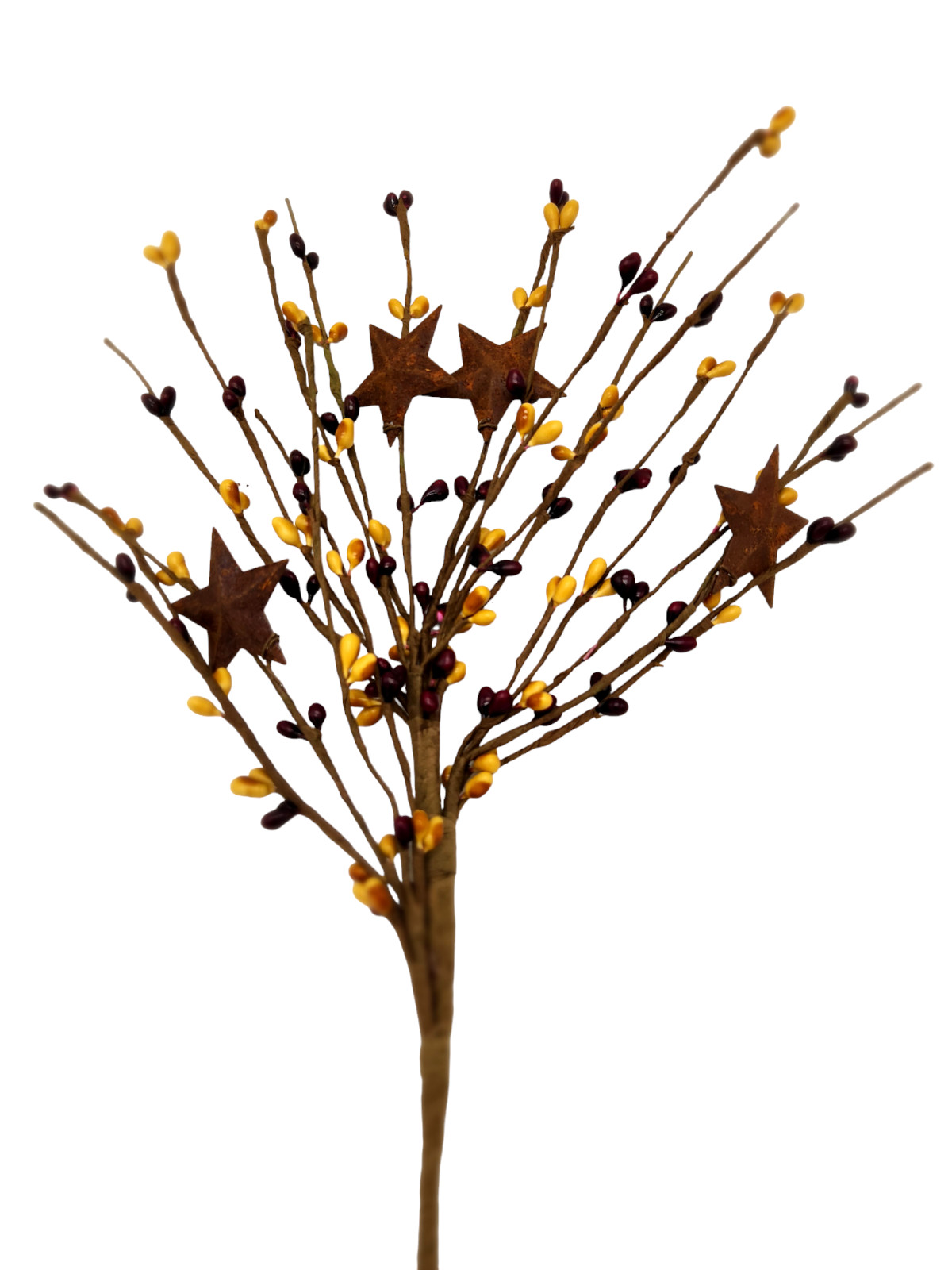 Burgundy & Mustard Berry Picks Artificial Berries Spray Wedding Home Decor N508